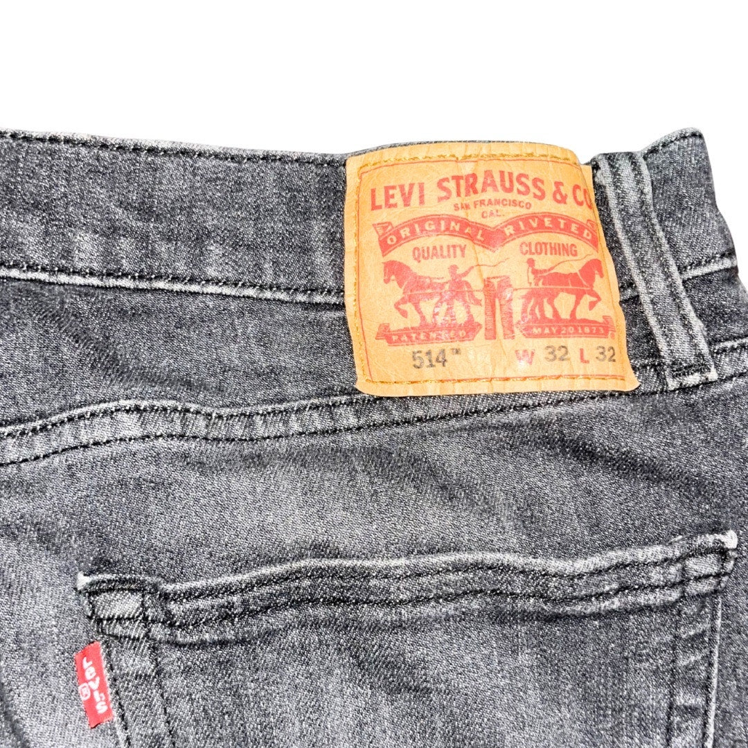 Levi's 514 Straight Fit Jeans Denim Pants Size 32X32 Streetwear Stretch