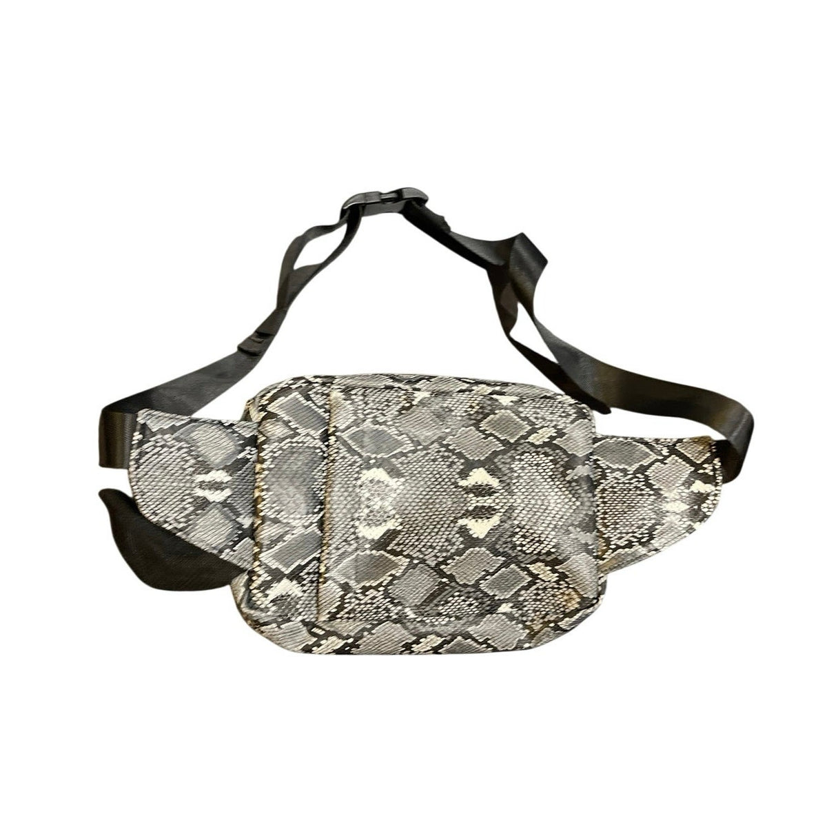 TushBaby Snakeskin Print The Pack Crossbody Fanny Pack Diaper Waist Bag