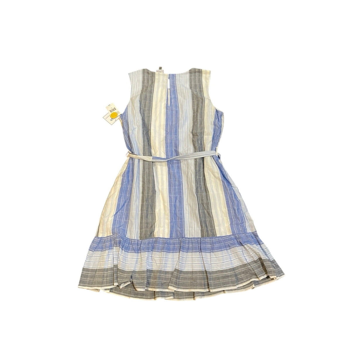 ViVi by Violet Weekend Sleeveless Vertical Stripe Midi Tie Belt Dress SZ XL NWT