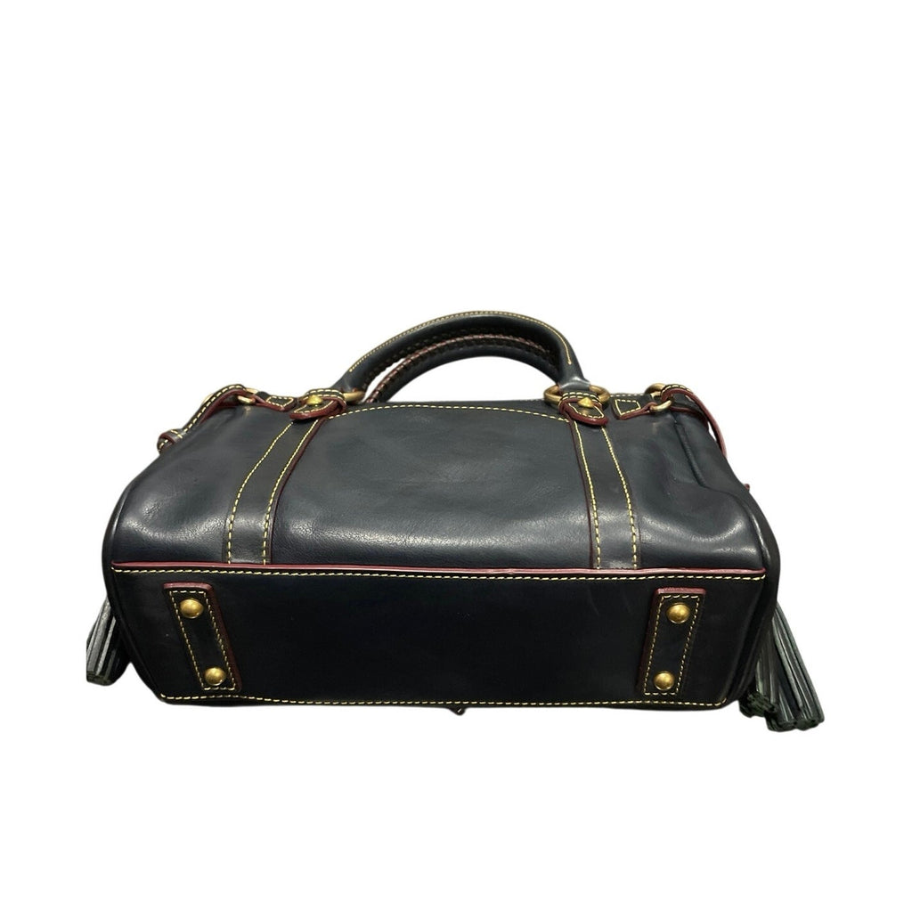 Dooney & Bourke Navy Blue Florentine Medium Pocket Satchel Handbag NWT