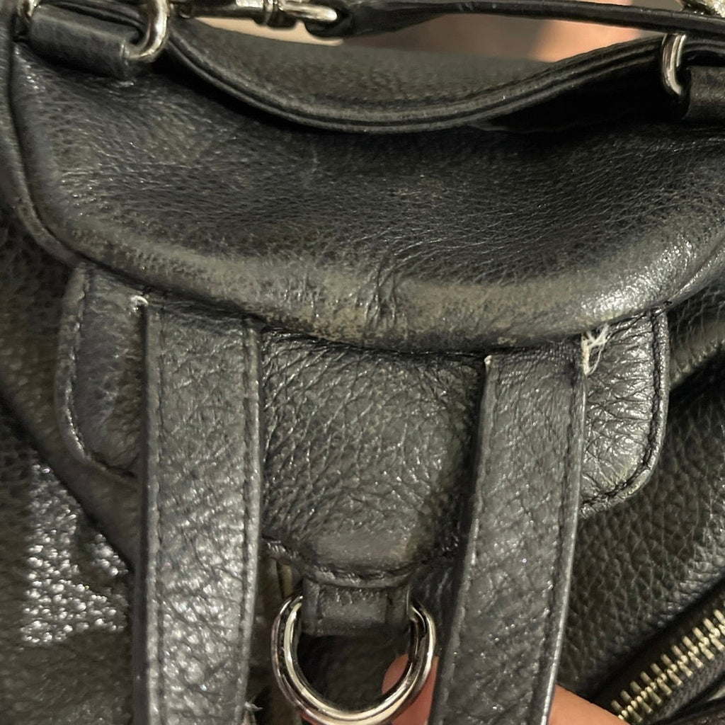 Rebecca Minkoff Pebbled Leather Mini Julian Backpack Street-chic Purse