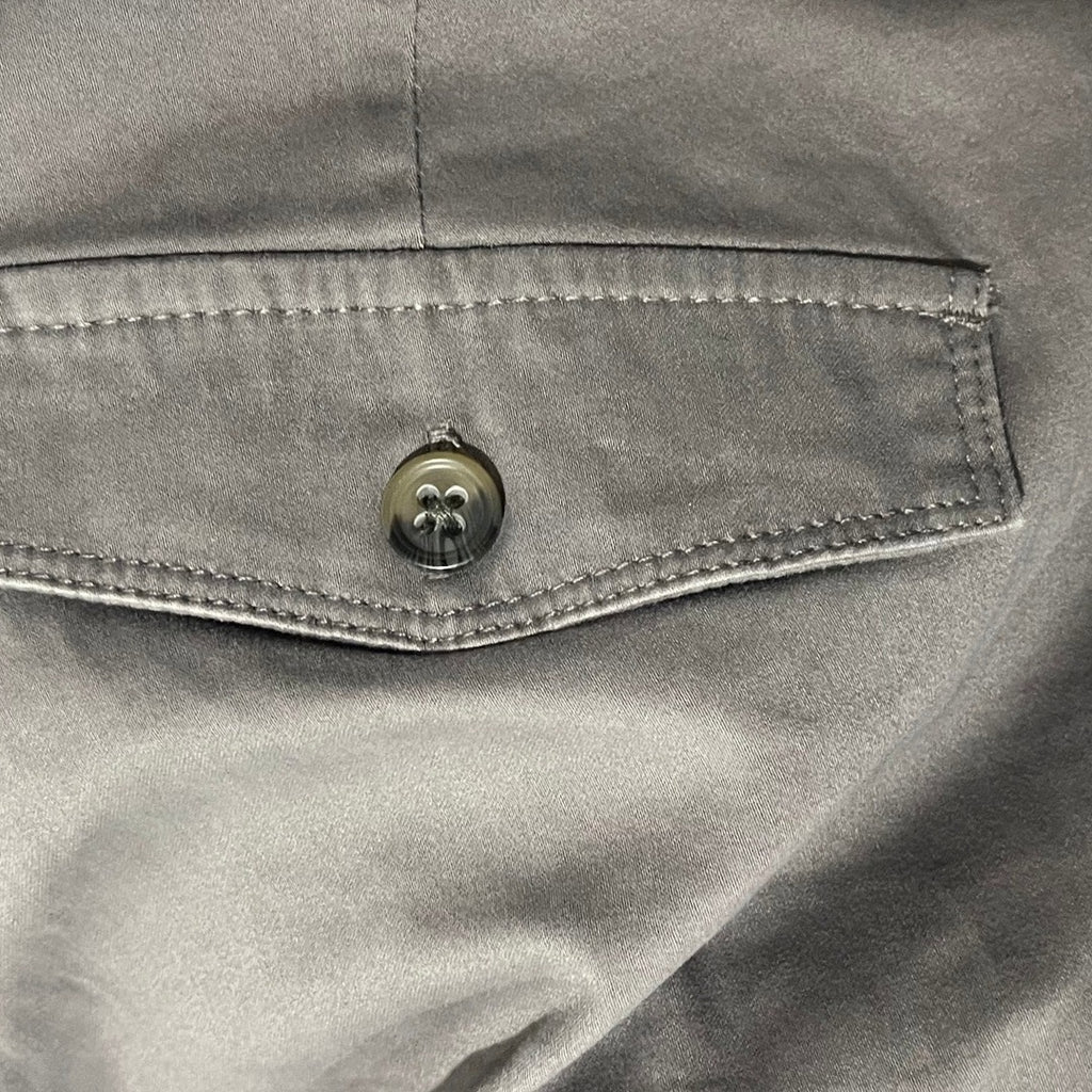 Dockers Women Chino Gray Khaki Straight Fit Pants Plus SIze 16 Casual Preppy