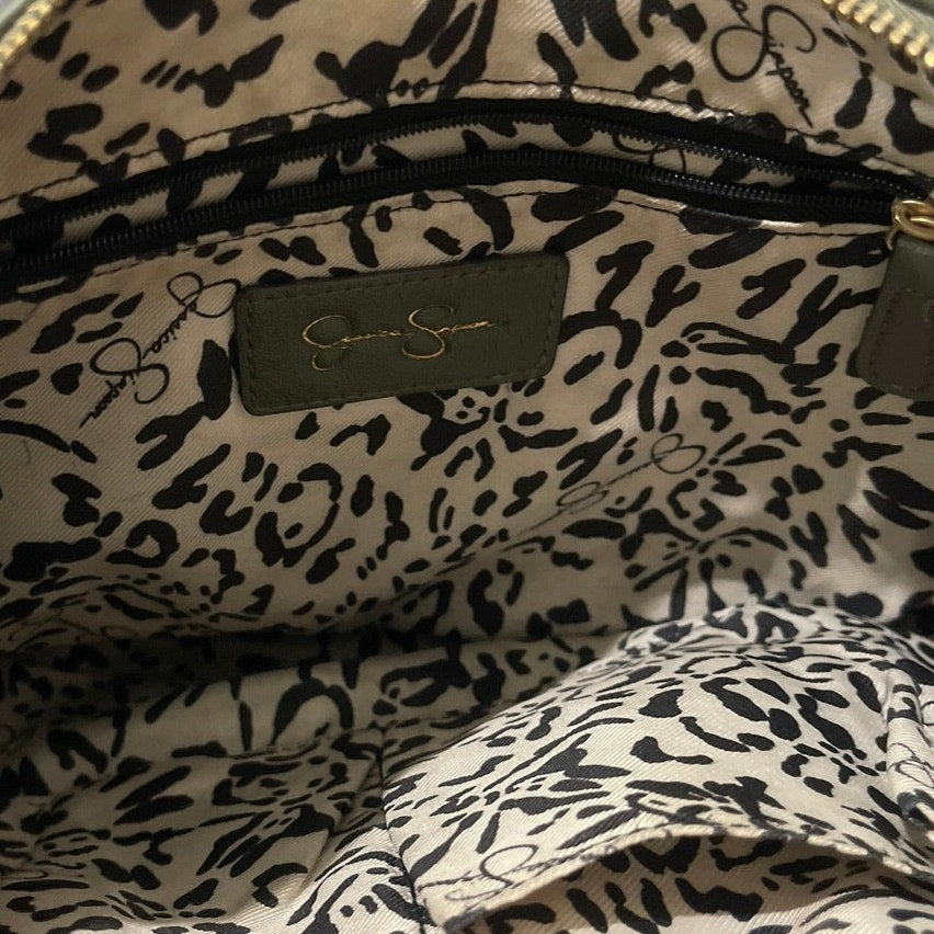 Jessica Simpson Faux Leather Boho Satchel Crossbody Handbag Street Chic