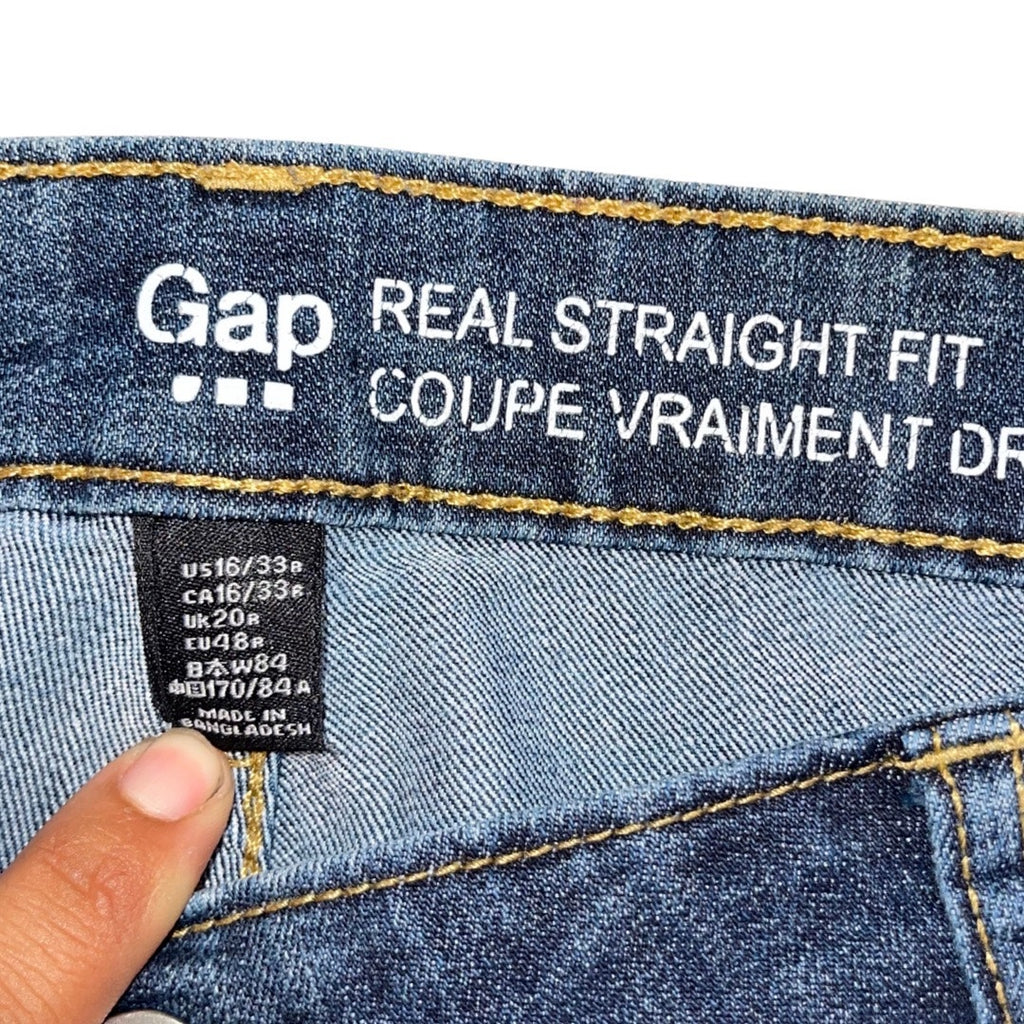 Gap Women Real Straight Fit Jeans Plus Size 16 Straight Leg Denim Streetwear