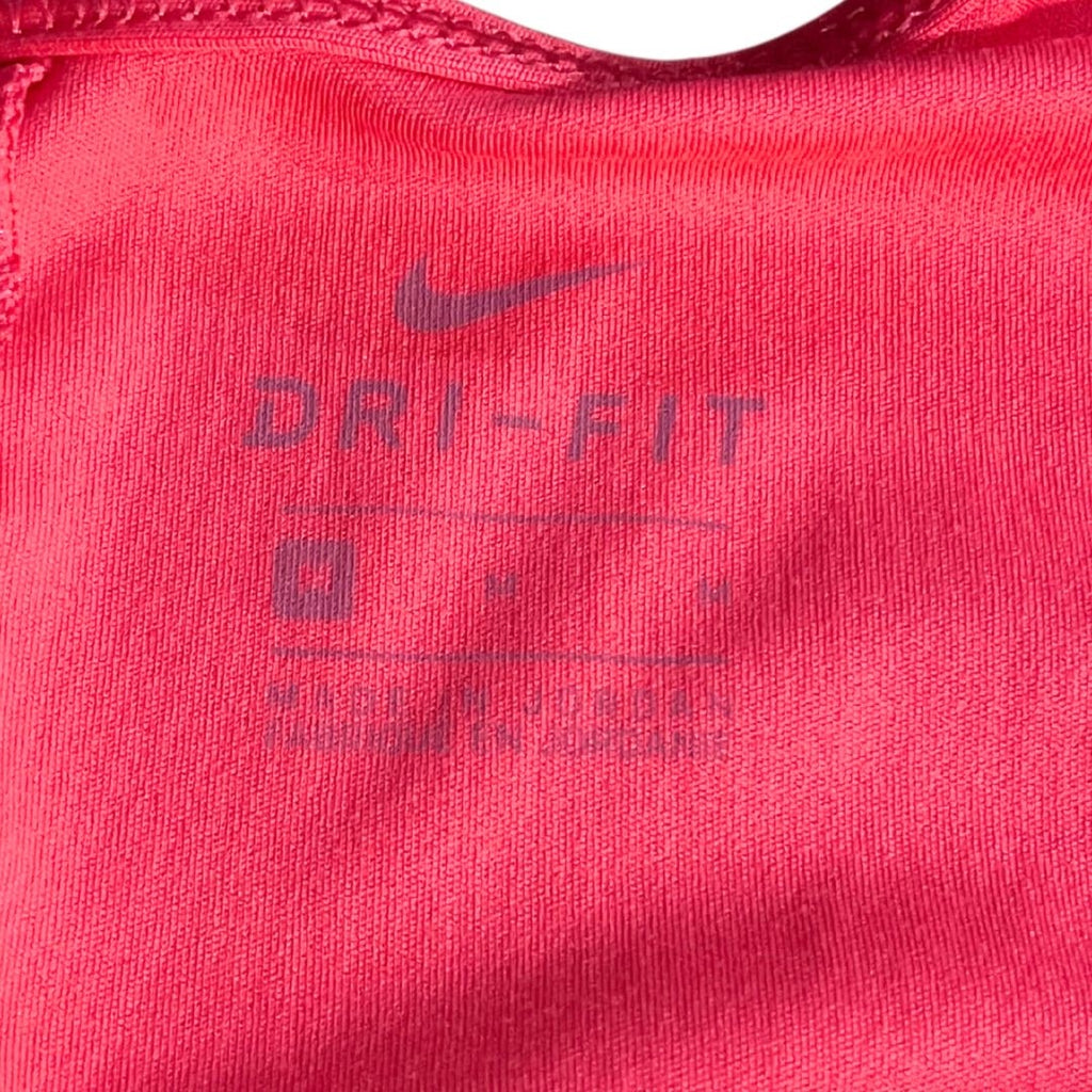 Nike Dri-Fit One Elastika Standard Fit Tank Top Black Straps Medium Athletic Gym