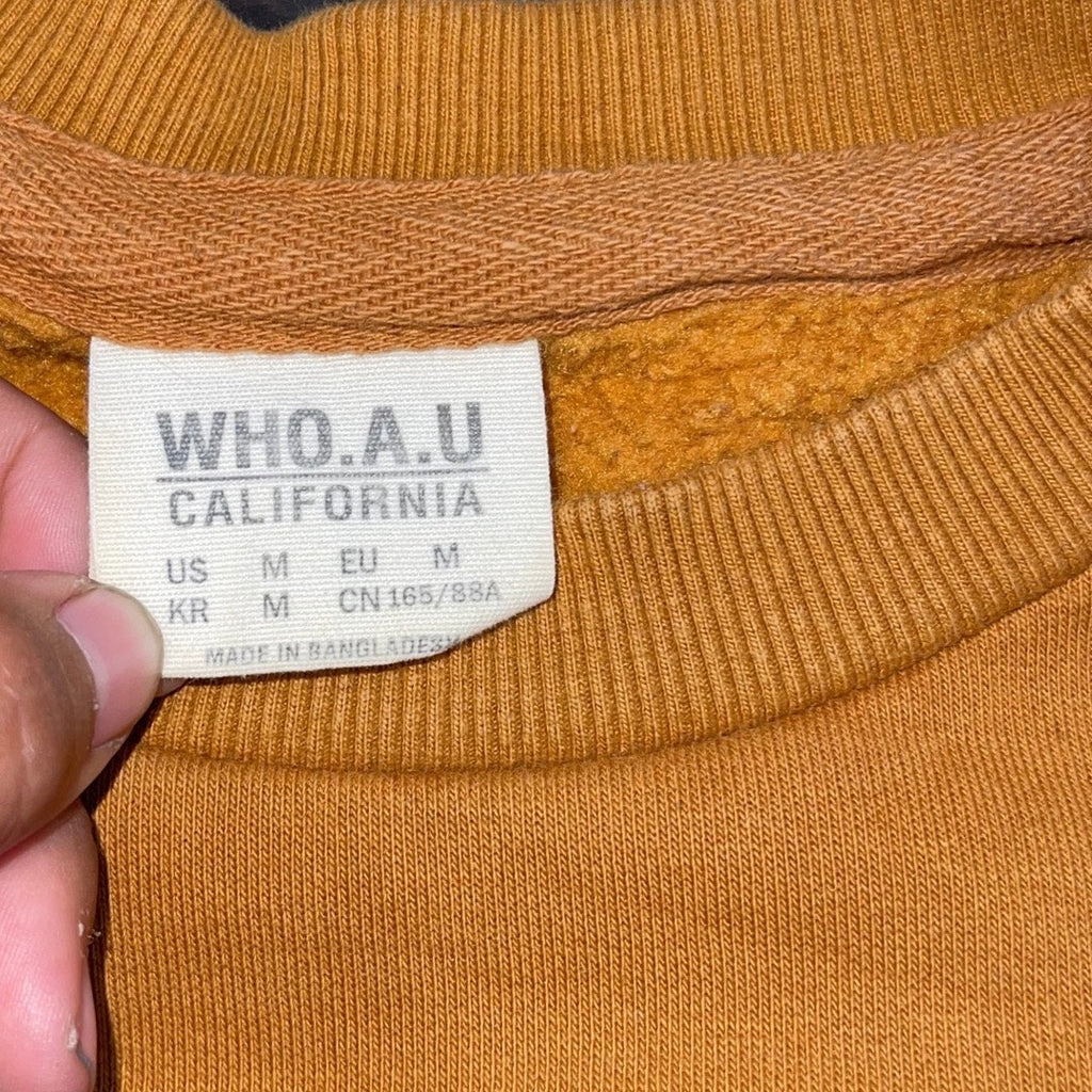 WHO.A.U California Crewneck Sweatshirt Size Medium Streetwear Y2K Unisex