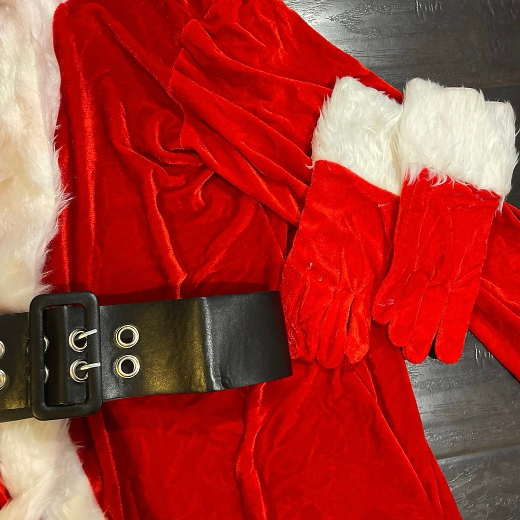 Festive Red Mrs. Claus Santa Costume SZ XL Halloween Holidays Christmas Kidscore