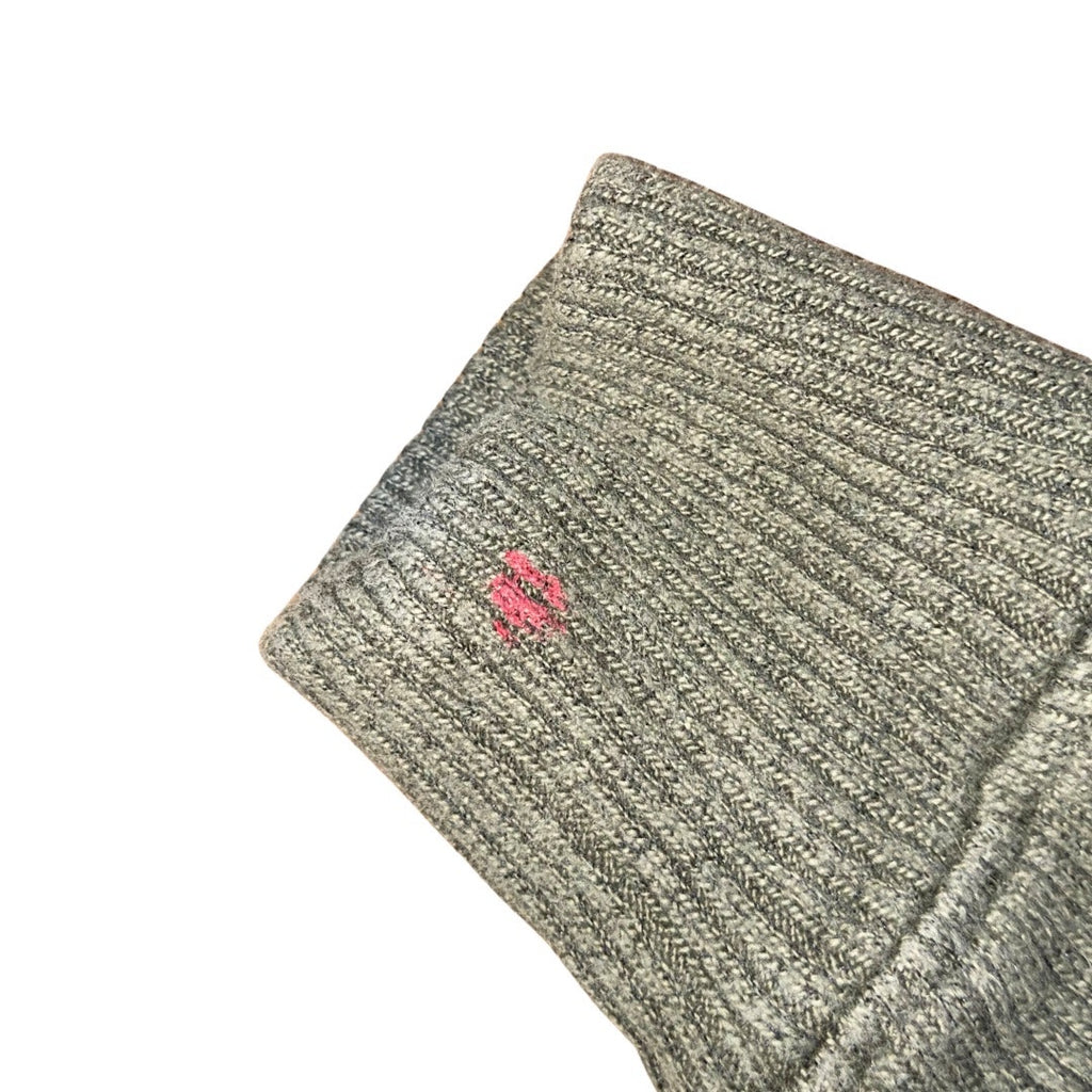 Who What Wear Cropped Hampton Rib Knit Sweater Size Medium 1/4 zip mock neck