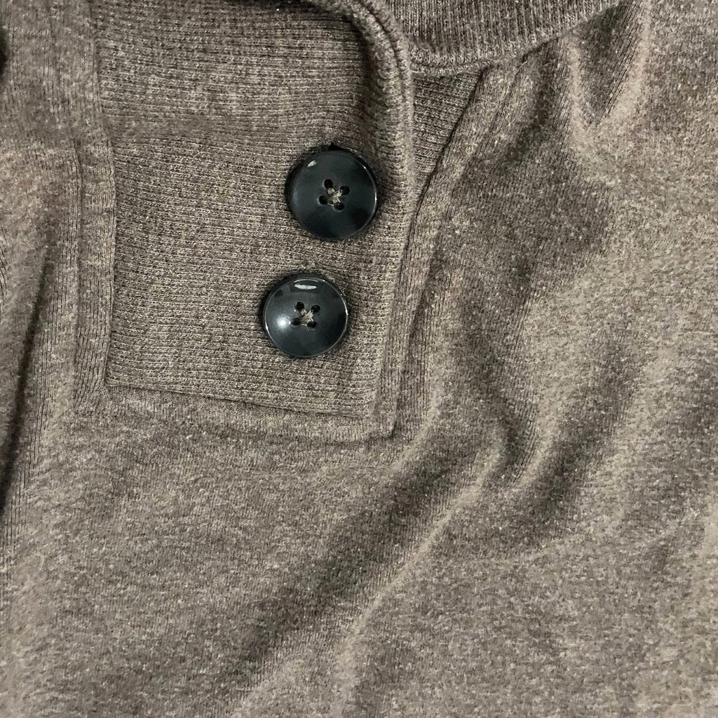 Banana Republic Women Roll Collar Knit Sweater Medium Kangaroo pocket Preppy