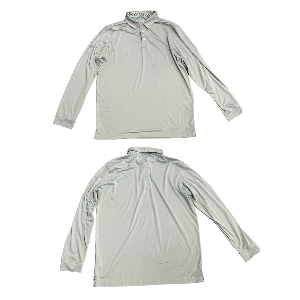 DTWOOO Set of 3 Long Sleeve Performance Golf Polo Shirts Size Large Activewear