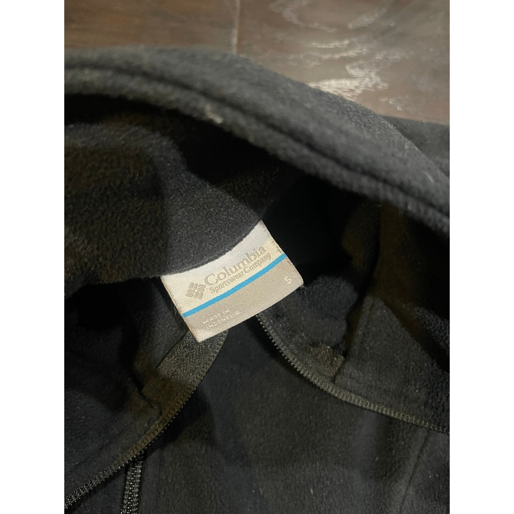Columbia Bundle Gray Black Mock Neck Fleece Jacket Full Zip Small Lightweight
