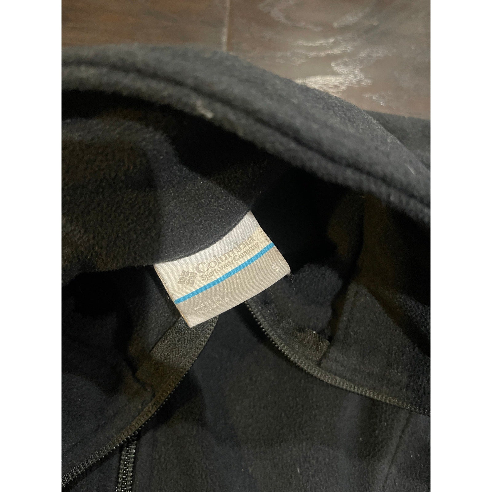 Columbia Bundle Gray Black Mock Neck Fleece Jacket Full Zip Small Lightweight