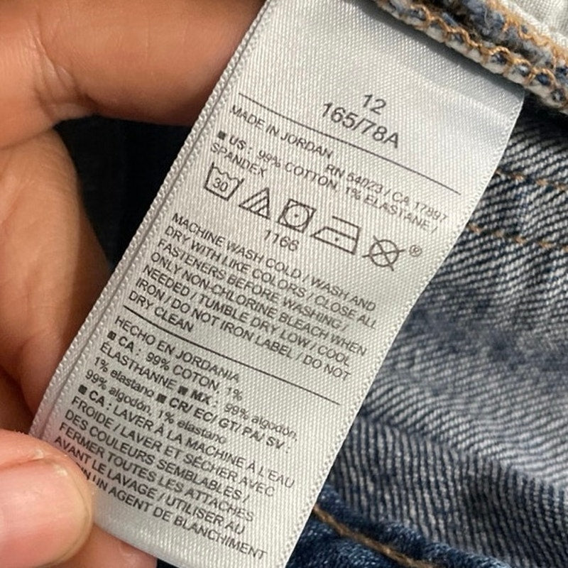 Old Navy High Rise Curve OG Straight Denim Jeans SZ 12 90s Casual Streetwear