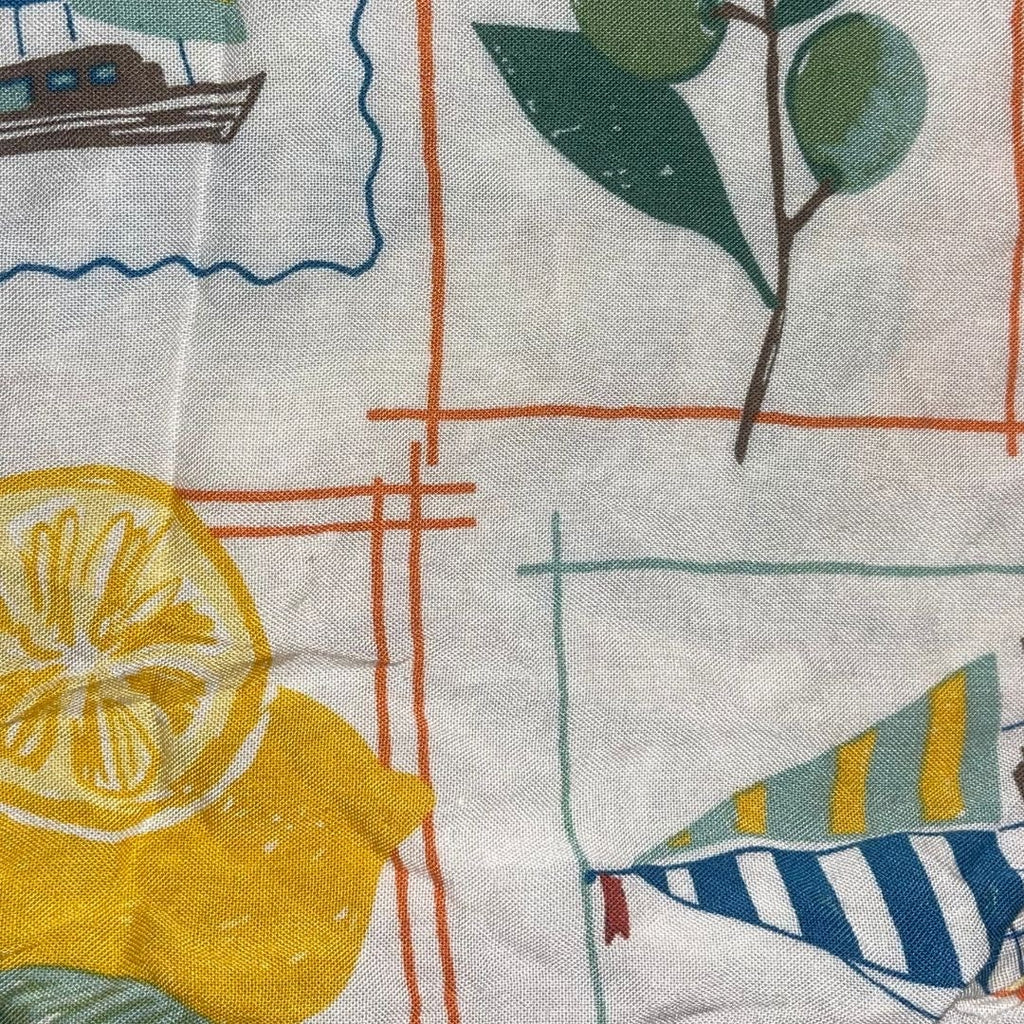 Old Navy Novelty Short Sleeve Shirt Medium Nautical Vacation Tropical Casual