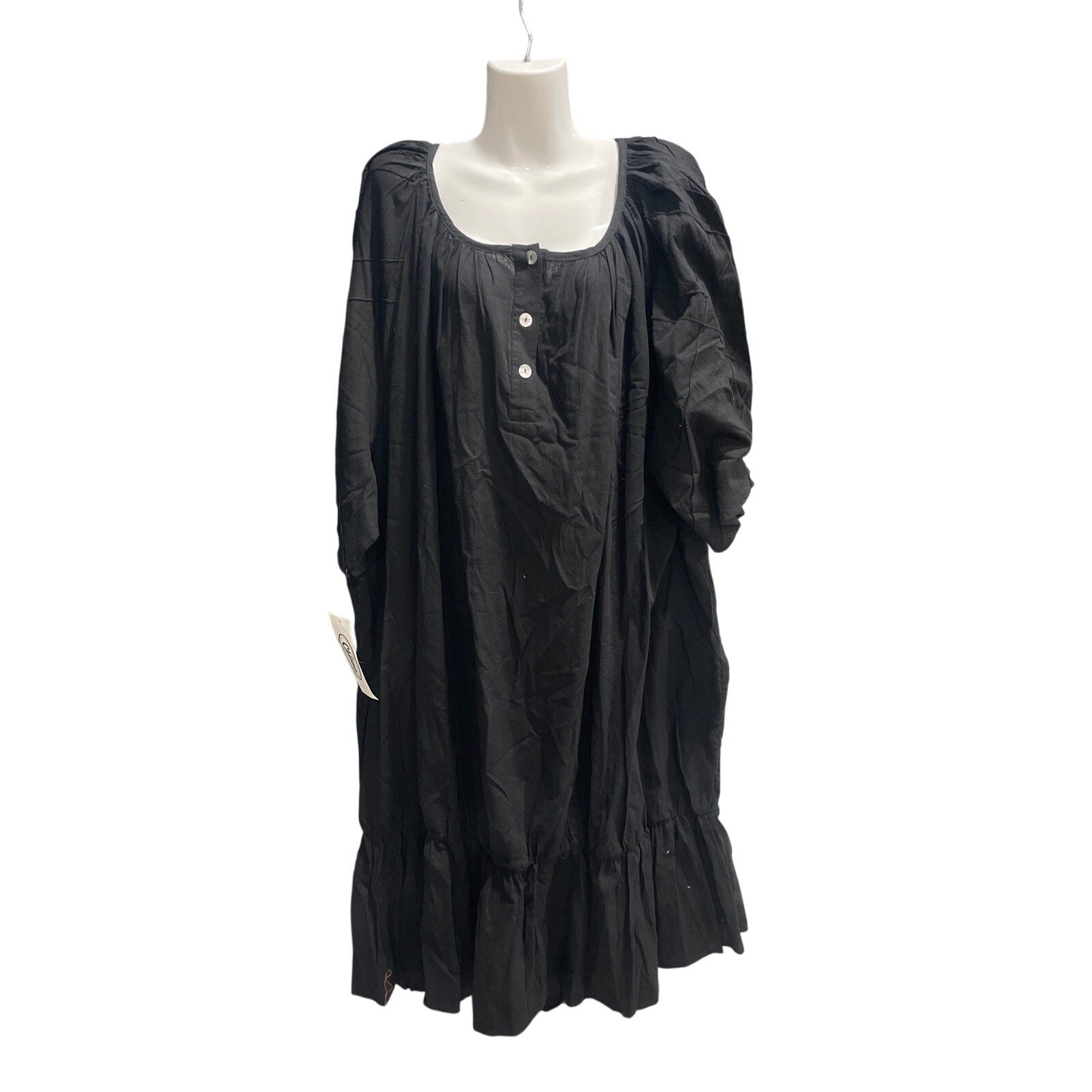 Kaftan Gauze Plus Size Dress 6X Bohemian Resort Wear Crinkle Cotton NWT