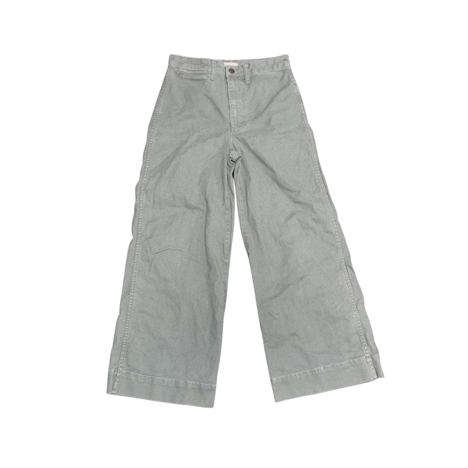 Madewell Emmett Wide Leg Crop Pants Pockets Size 27 High Waist Relaxed Fit