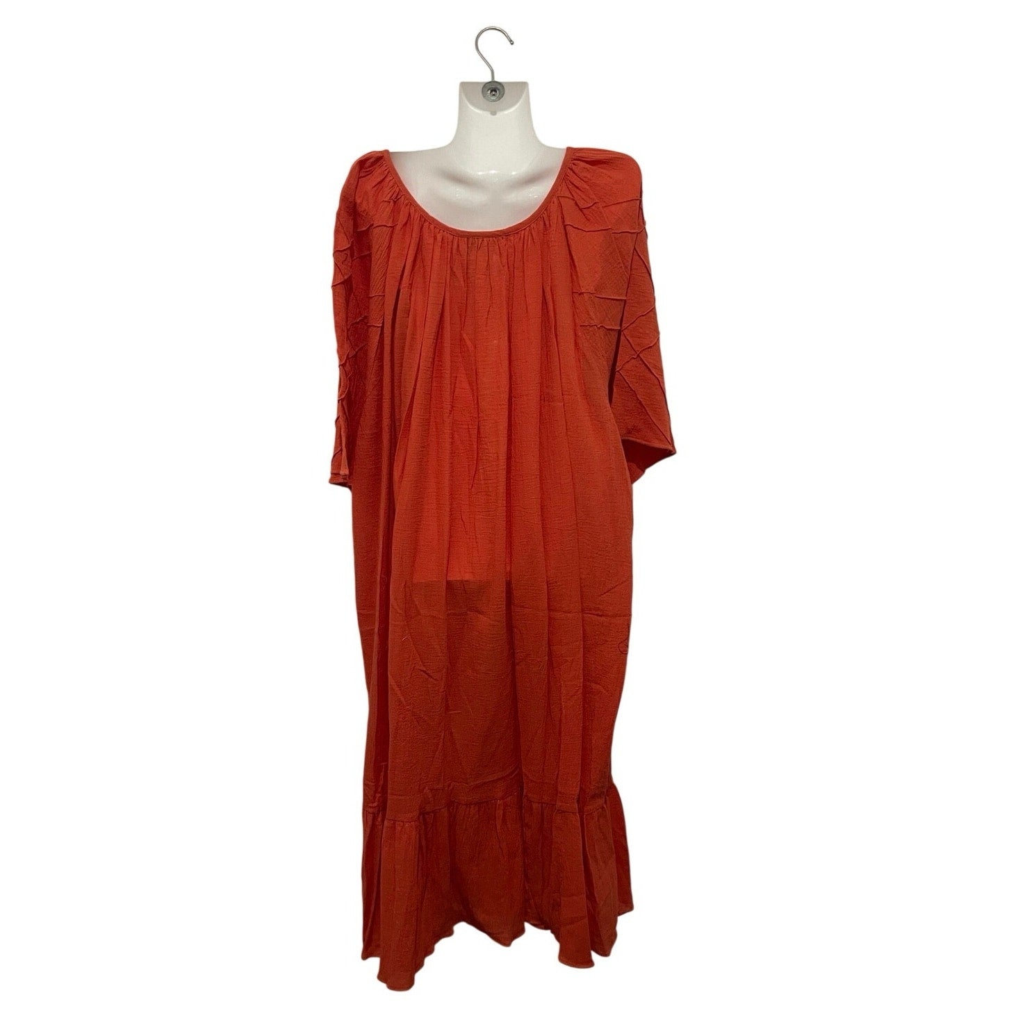 Channa Kaftan Gauze Plus Size Dress 5X Bohemian Resort Wear Crinkle Cotton NWT