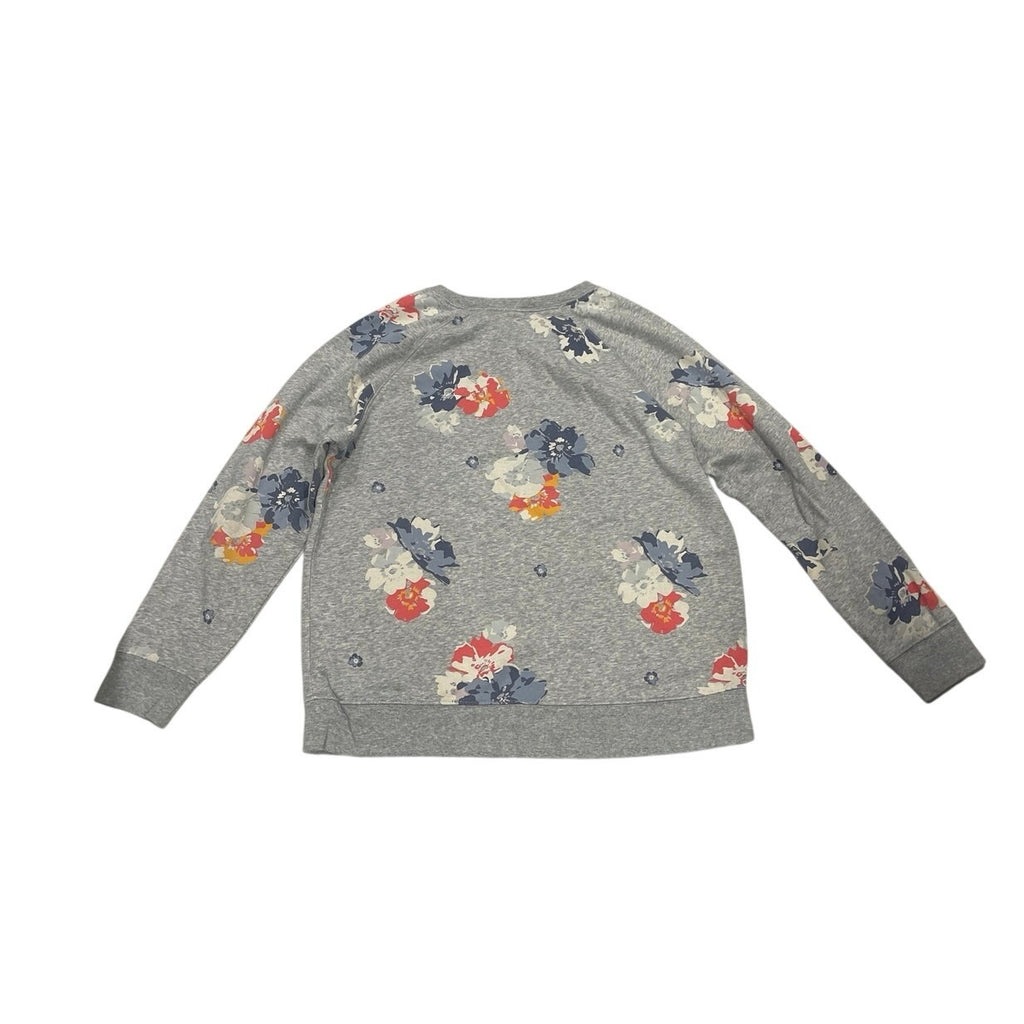 Old Navy Floral Crewneck Sweatshirt Size Large Botanical Boho Loungewear
