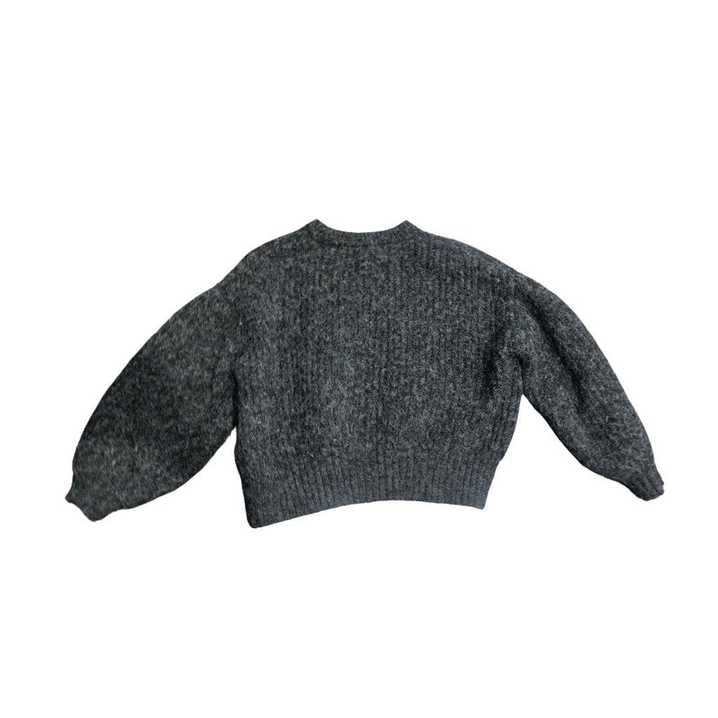 A New Day Fuzzy pullover Sweater oversized puffy Gray Size Medium