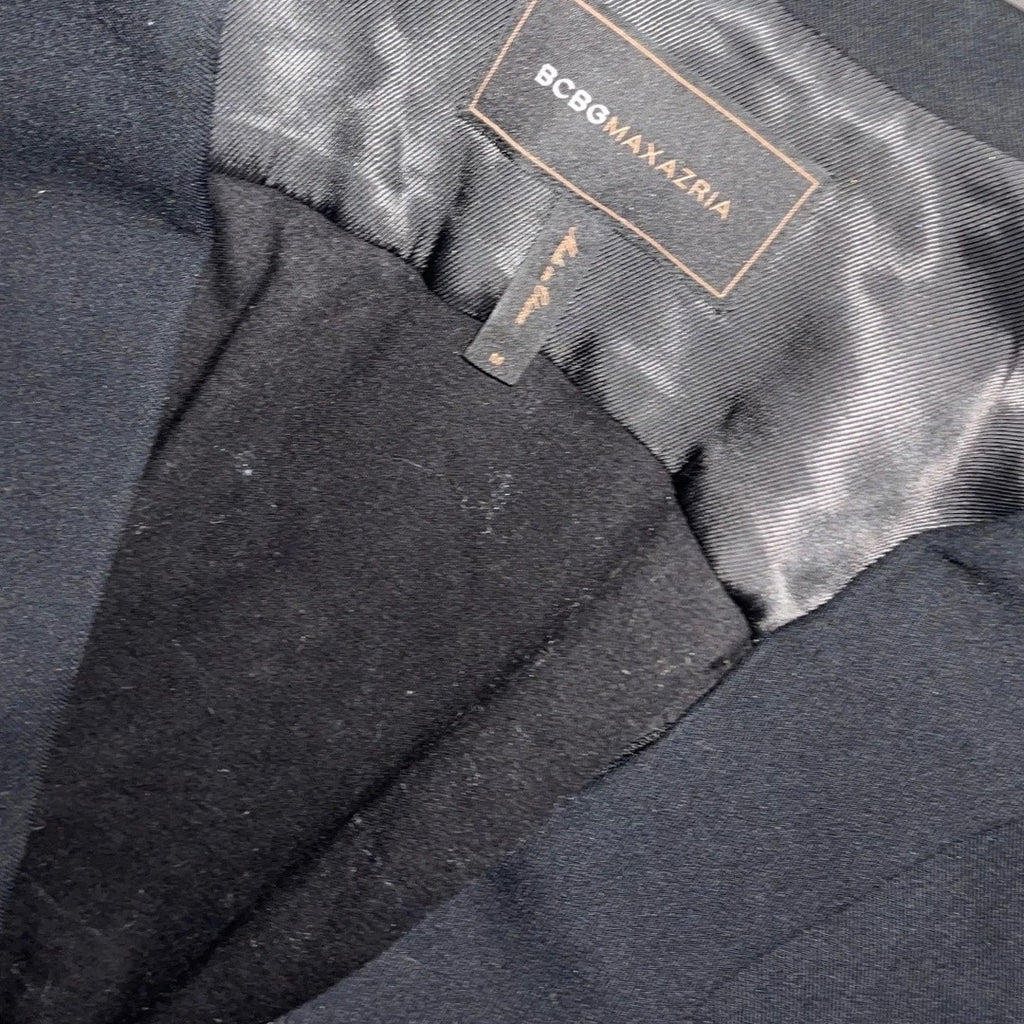 BCBGMAXAZRIA Black Tuxedo Vest Blazer Workwear Career Professional Size Medium