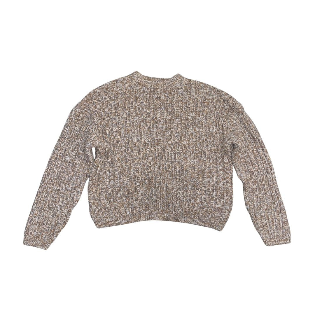 Universal Thread Brown Chunky Knit Cropped Pullover Sweater Size Large Cozy Chic