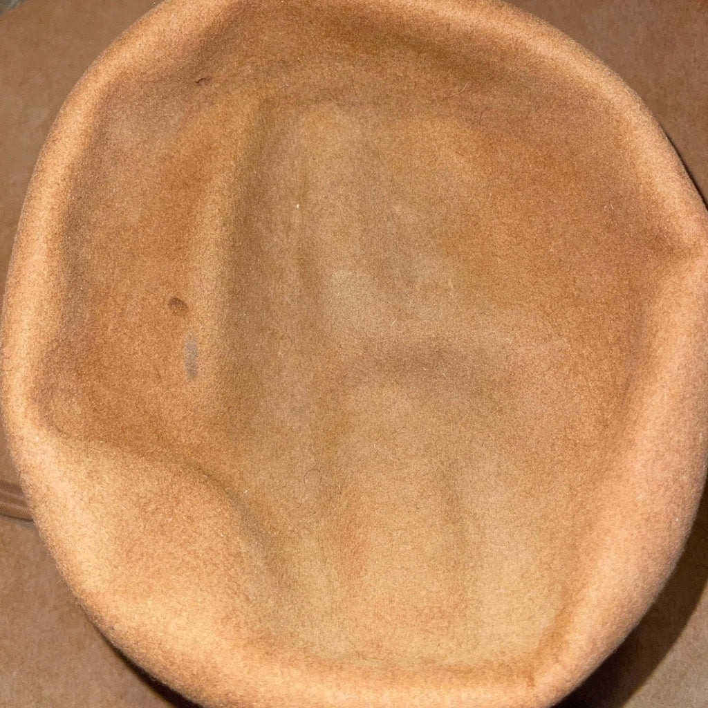 Wright Vintage Cowboy Hat Brown Felt  Size 7 Western 80s Rodeo