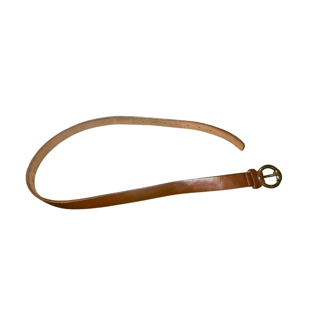 Michael Kors Women Brown Leather Belt Size Large NWT classic jeans pants