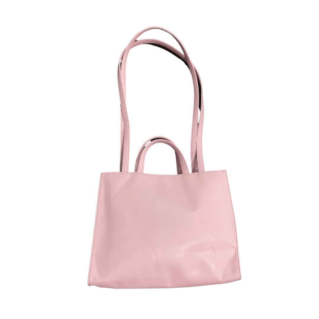 Telfar Shopping Bag Bubblegum Pink Tote Handbag Vegan Leather Crossbody Laptop