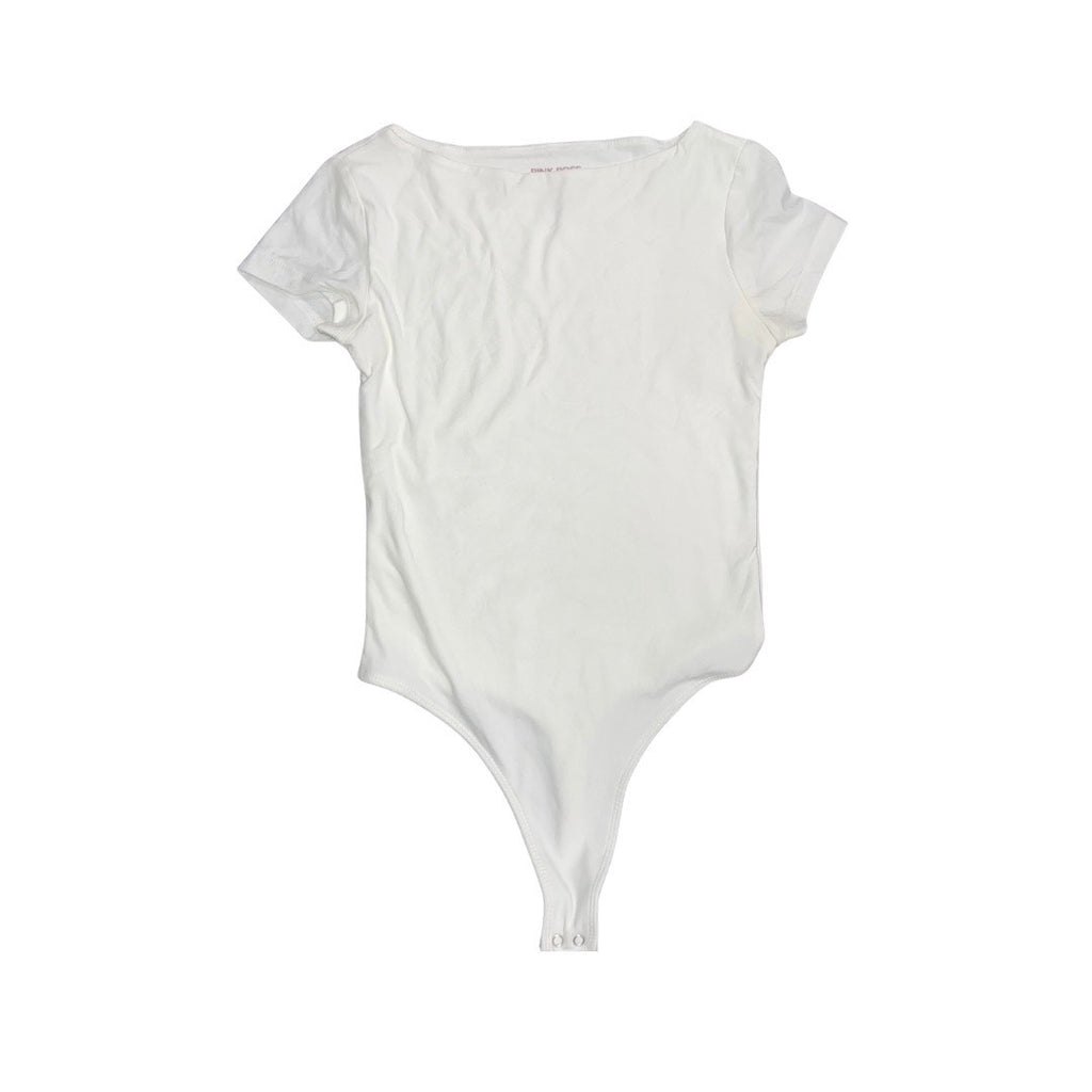 Pink Rose Bundle Set of Two BodySuits White and Rose Pink Size Small