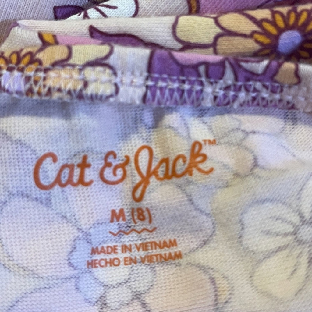 Cat & Jack Floral Print Tank Dress Girls Size M(8) Spring Summer Kidscore