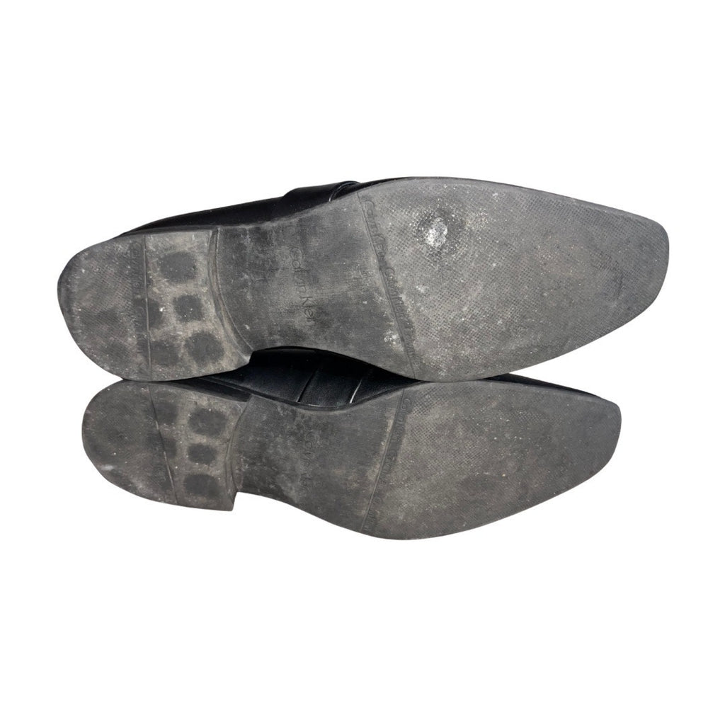 Calvin Klein Men's Black Slip on Dress Shoes Loafer Oxford Size 10