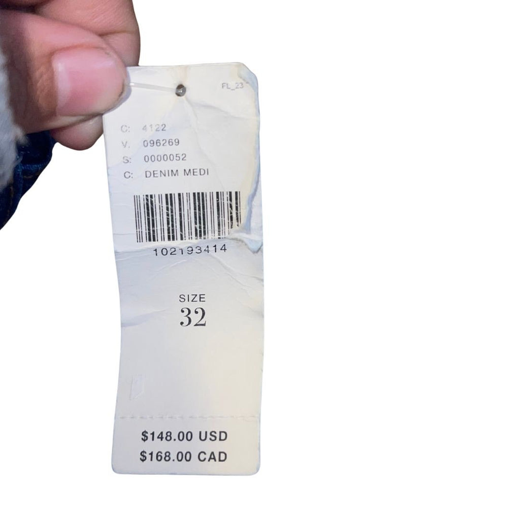 Pilcro The Austin High Rise Cuffed Wide Leg Jeans Denim Size 32 Five Pocket NWT