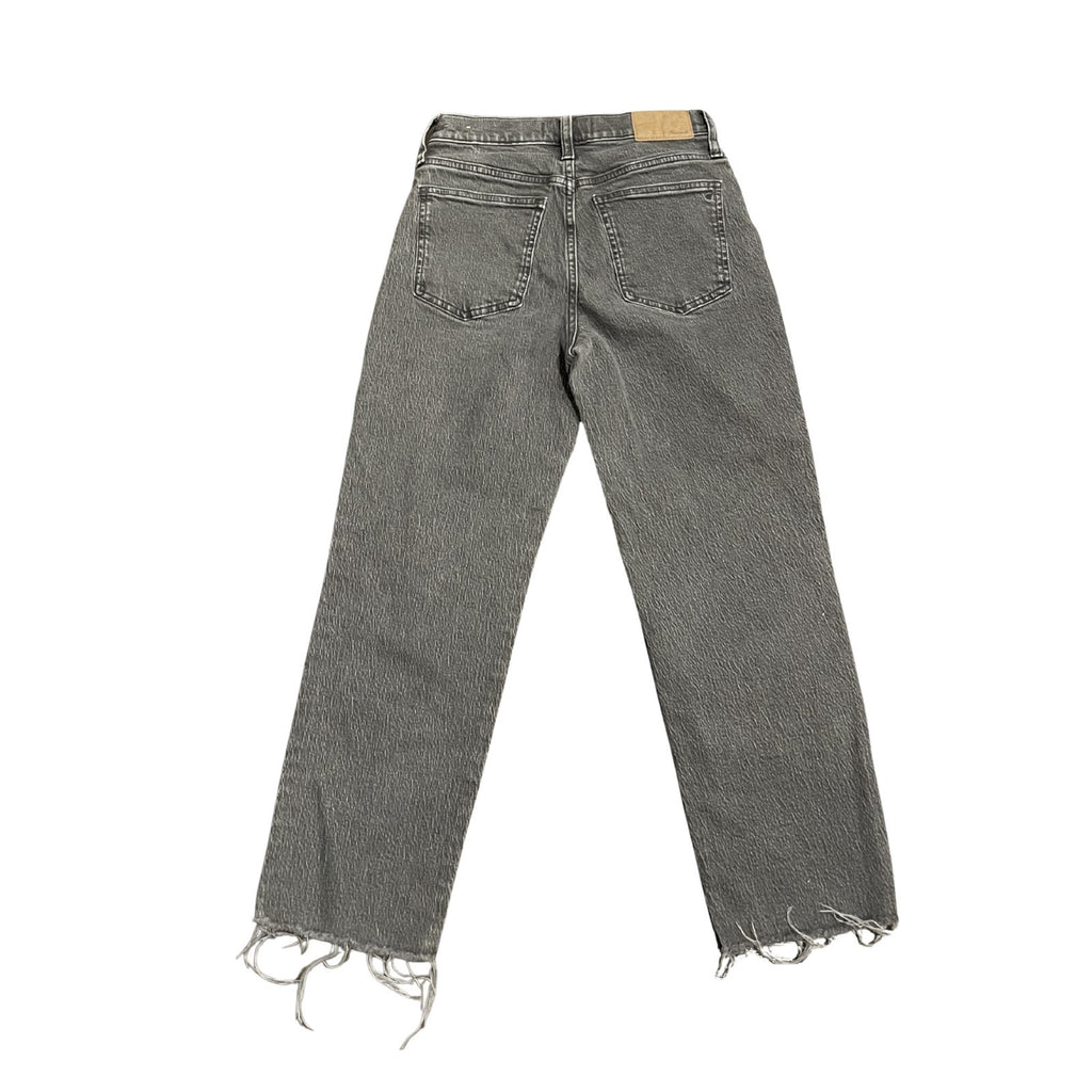 Madewell the Perfect Vintage Straight Leg Jeans Pants Raw Hem SZ 25P Streetwear