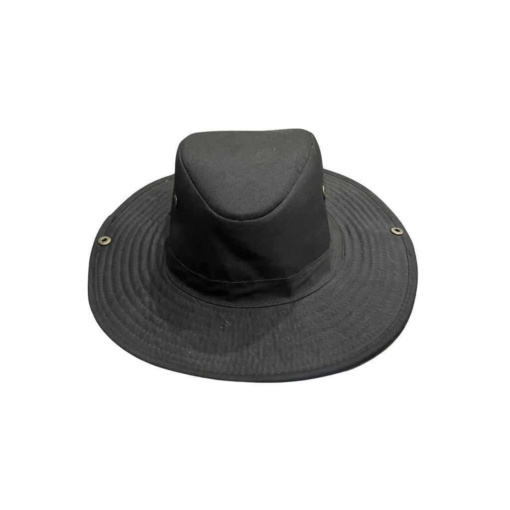Boonie Hat Aussie Black Flip Brim Ventilation Camp Safari Outdoors Sun Hat NWOT