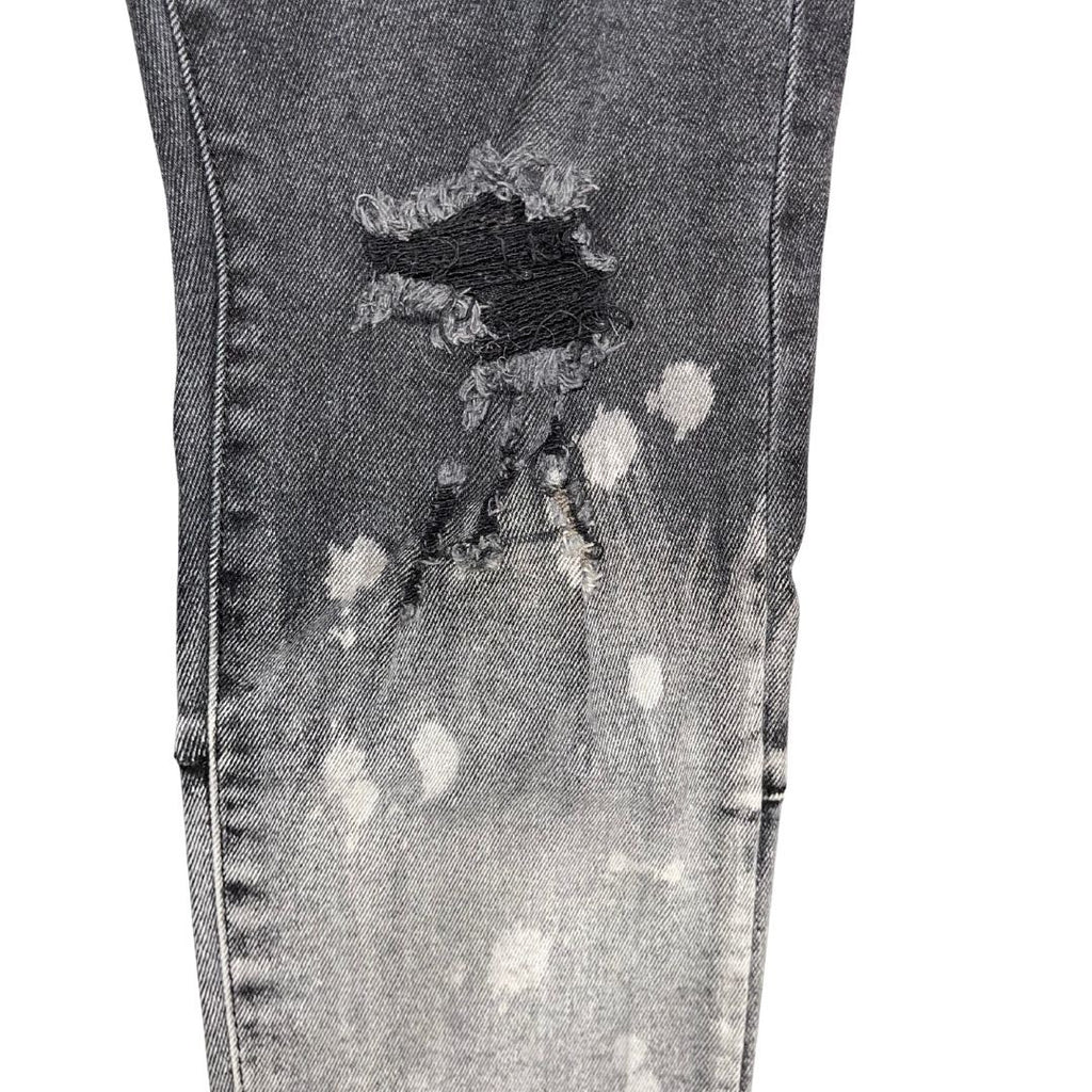 Forever 21 Men Distressed two toned Skinny Jeans Size 33 Grunge Punk Slim