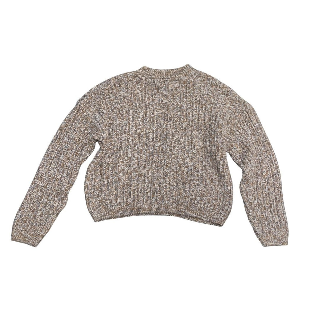 Universal Thread Brown Chunky Knit Cropped Pullover Sweater Size Large Cozy Chic