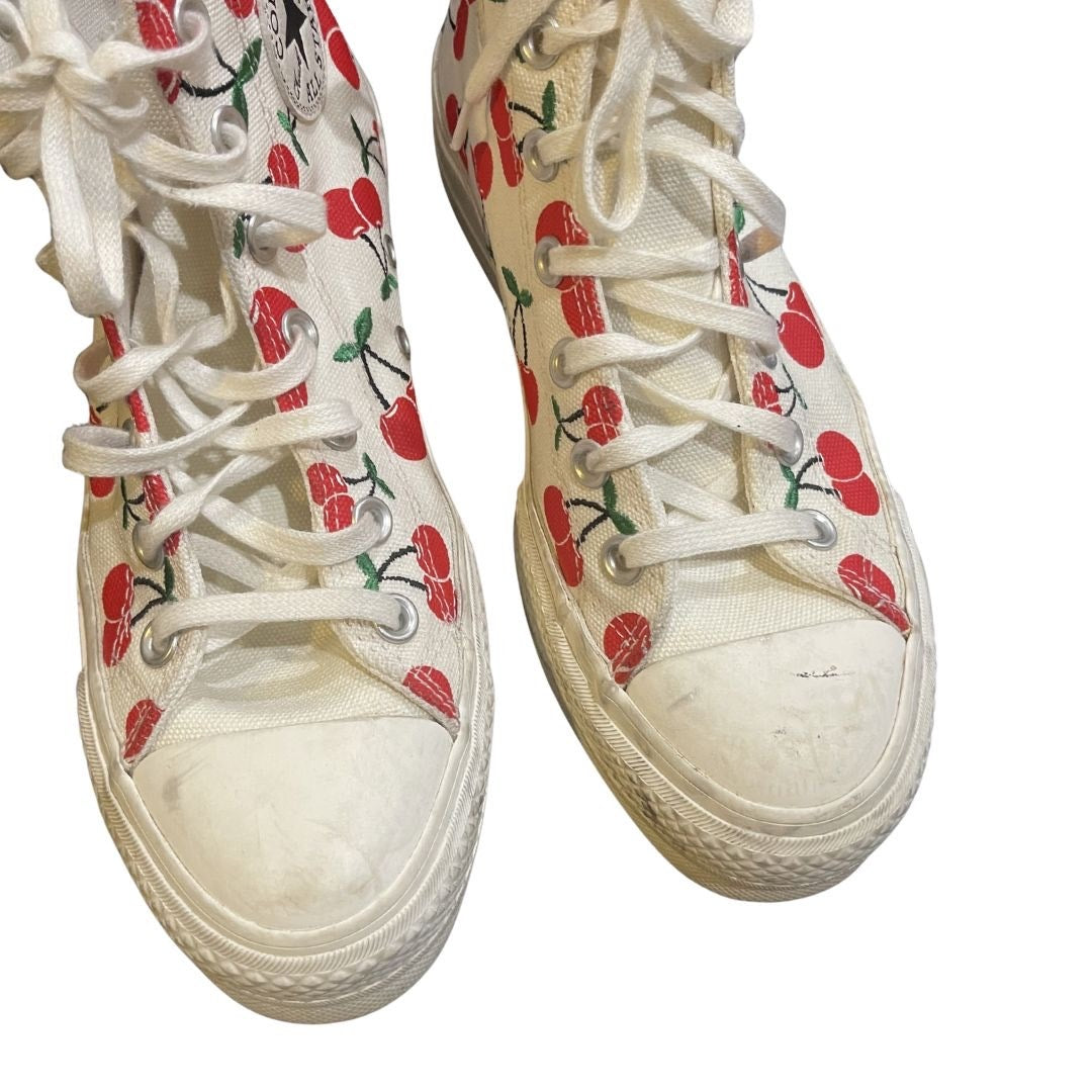 Converse Chuck Taylor All Star Platform High Top All Over Cherry Sneakers Size 7