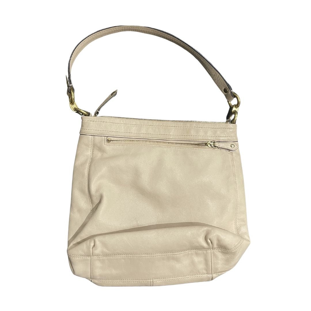Vintage Coach Ashley Putty Stone Leather Hobo Shoulder Bag F20114 Y2K