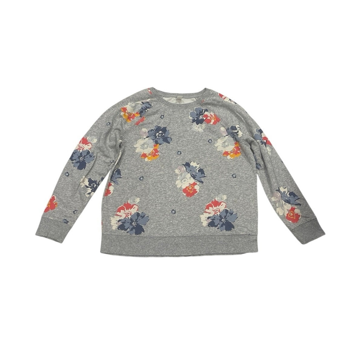 Old Navy Floral Crewneck Sweatshirt Size Large Botanical Boho Loungewear
