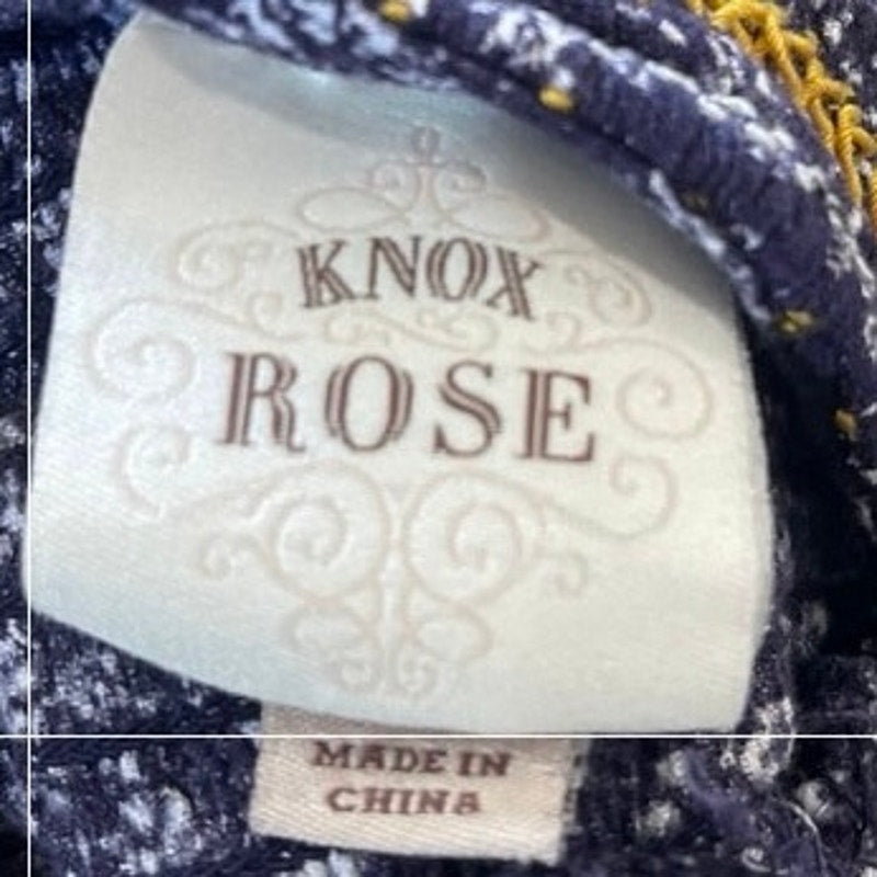 Knox Rose Navy Floral Tie Strap Midi Sundress Size Medium Flowy Boho Artsy