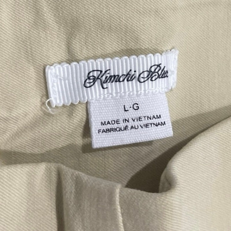 Kimchi Blue Stretch Pull On Low Rise Flare Leg Pants Size Large Y2K Retro Chic