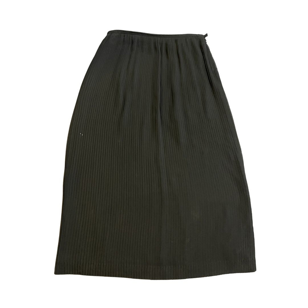 Vintage Talbots Pleated Midi Lined Skirt SZ 12 Career wear Flowy Drape 70s Chic