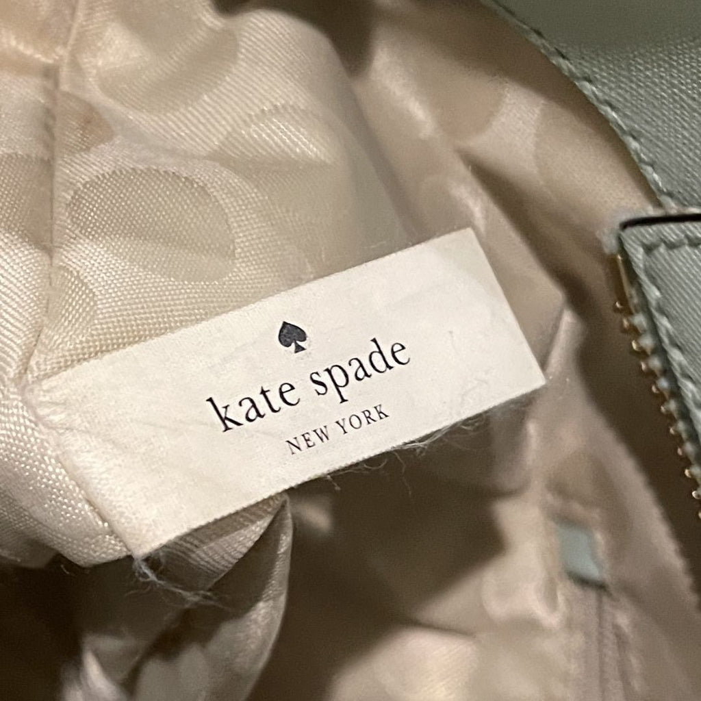 Kate Spade Cedar Street Hayden Satchel Mint Green Leather Handbag Y2K Tote