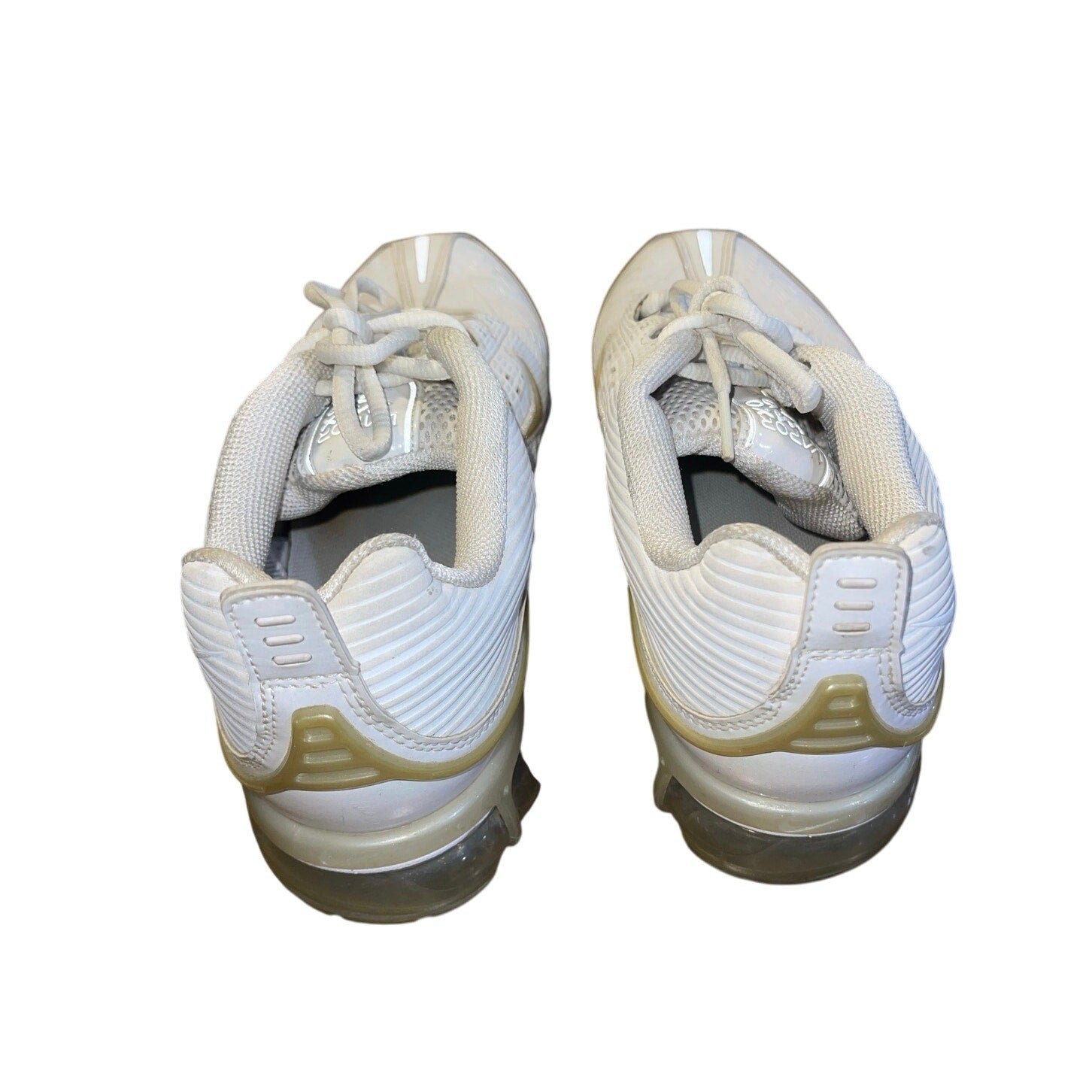Men's Nike Air VaporMax 360 Running Shoes White Metallic Gold Reflector