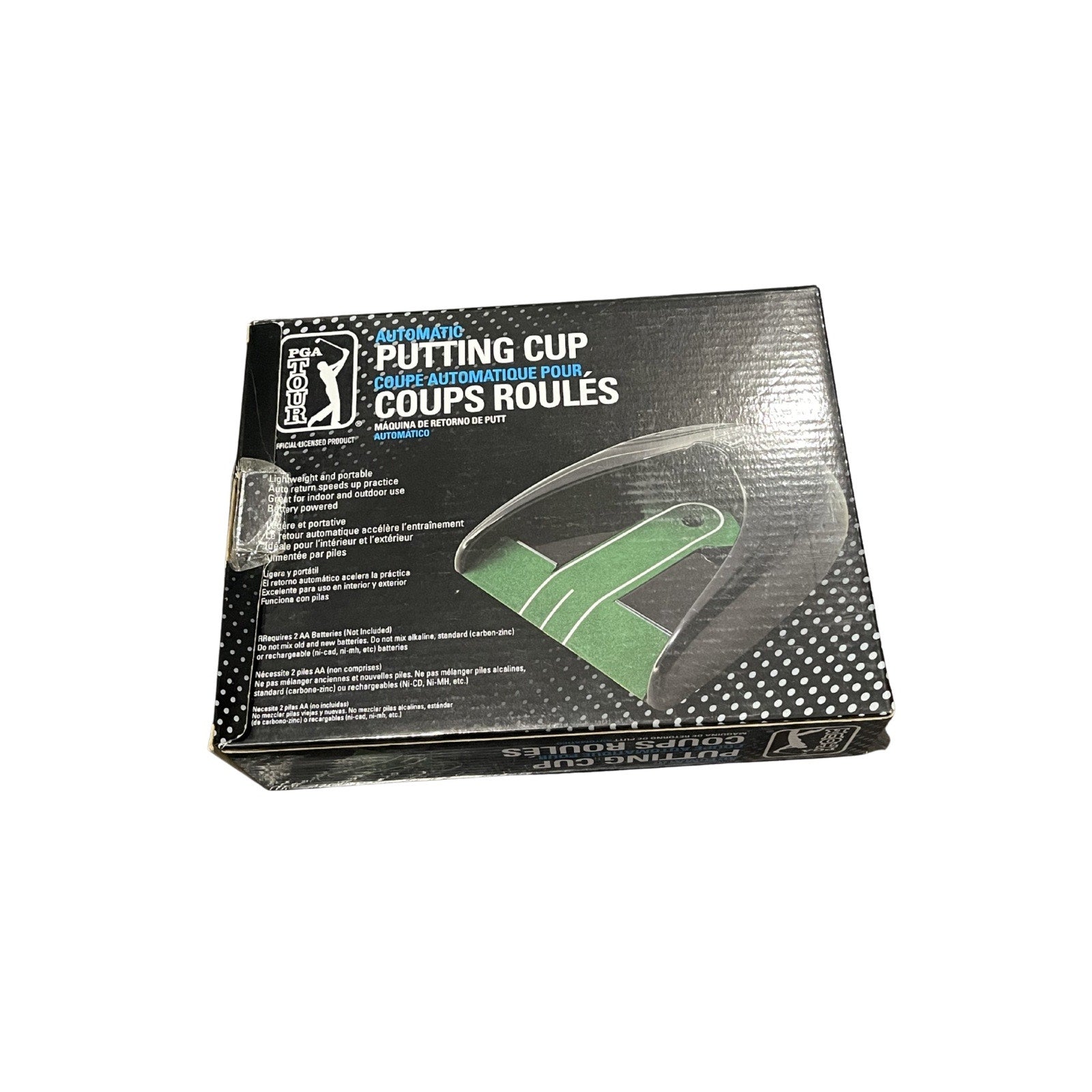 PGA Tour Automatic Putting Cup Indoor Outdoor Lightweight Portable New Open Box