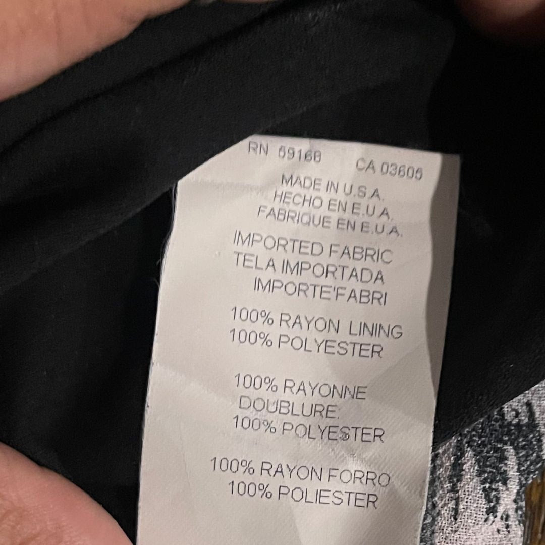 Karen Kane Lifestyle Petite Skirt Zebra Print Abstract SIze 4 A line flowy 90s