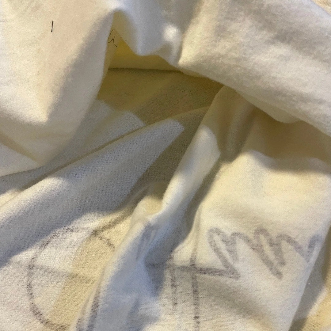 Cole Haan Ivory Drawstring Designer Dust Bag Cover Felt Bag Handbag