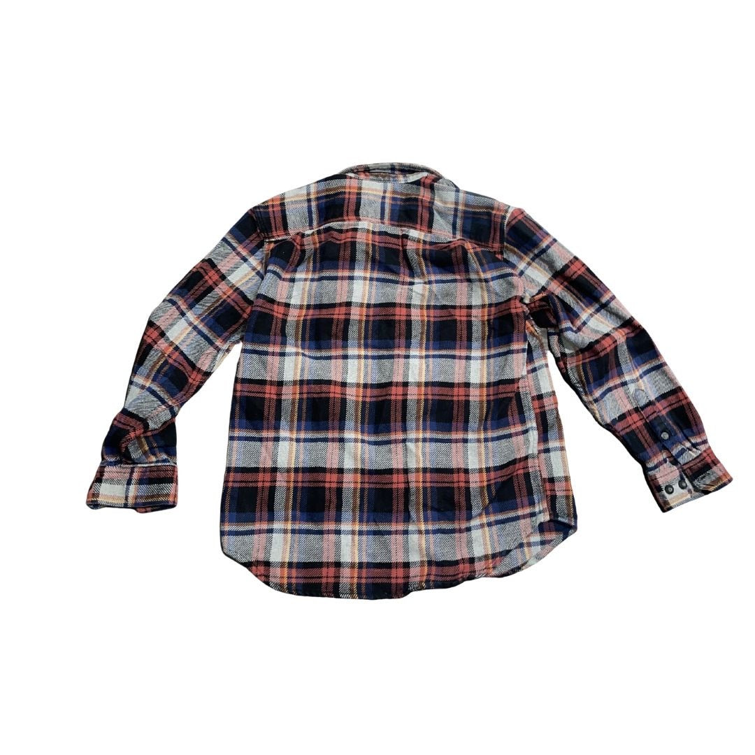 Outdoor Life Plaid Flannel Shacket Shirt Button down Size Large Outdoor Everyday