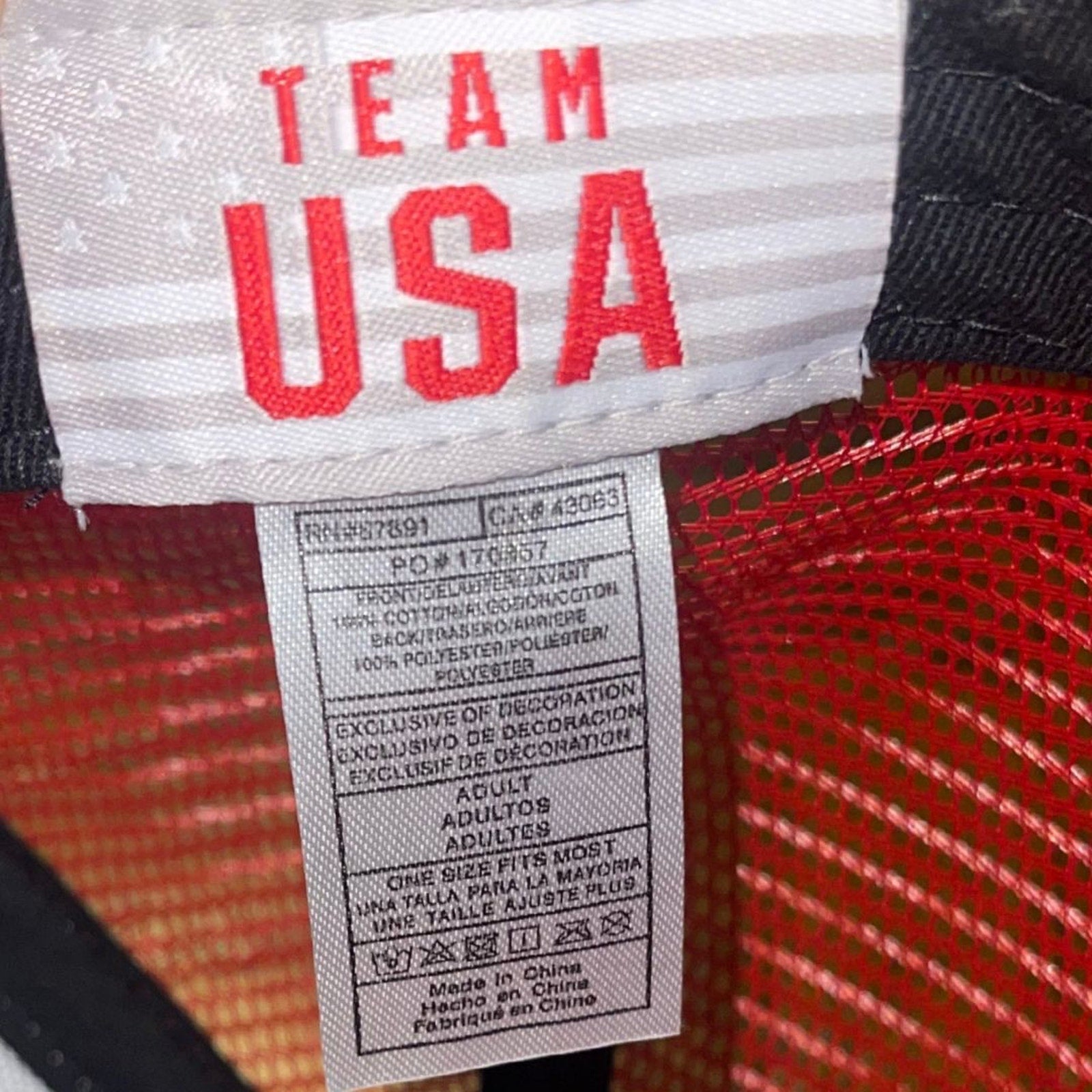 PacSun Olympics Team USA Mesh Trucker Hat adjustable Snapback One Size NWT