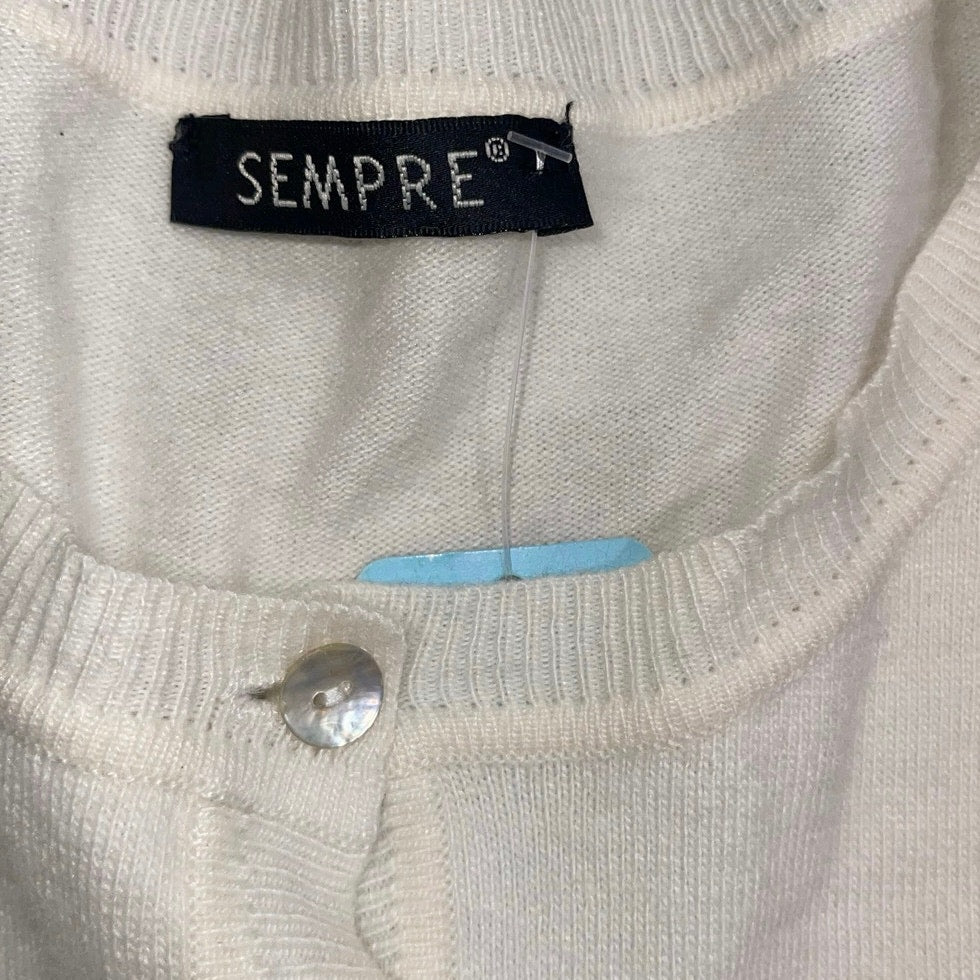 Sempre Strawberry button up cardigan cashmere and lambswool blend